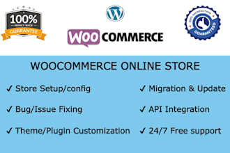 work on your woocommerce store and online shop