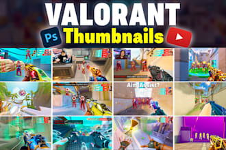 design clean valorant thumbnail