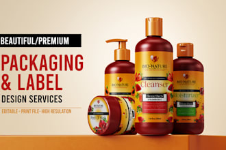 do skincare cosmetic product packaging and labeling design
