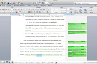 edit or proofread a 400 word document