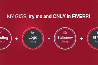design a Fiverr Cover Photo or App Logo