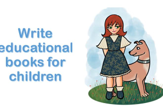 write educational books for children