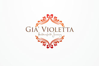 create a luxury jewelry logo design for you