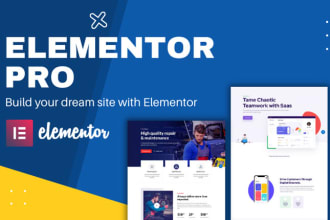 design wordpress elementor website, figma to elementor, landing page