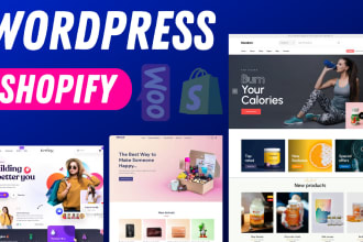 create wordpress woocommerce store shopify ecommerce