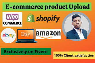 upload or add products to  woocommerce, shopify,ebay, etsy lister