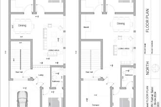 floor plan and make modifications in autocad for your home