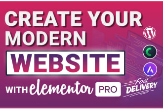 design wordpress website using elementor pro and crocoblock