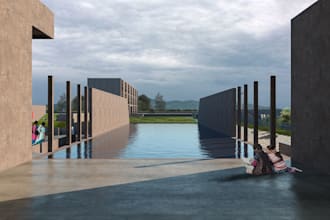 make 3d exterior and render