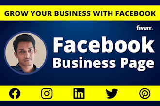 create professional facebook business page setup, design and promote