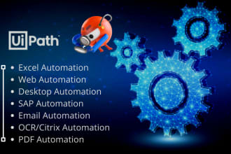 automate any type of manual processes using  rpa, uipath