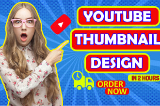 design a clickbait youtube thumbnail in 2 hrs