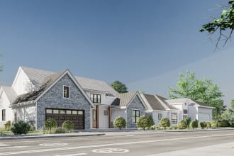 do revit, sketchup model and lumion d5 architectural rendering