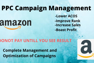 optimize, setup and manage your amazon PPC campaign adds