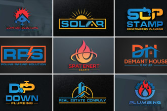 do oil gas plumbing heating electric solar real estate logo