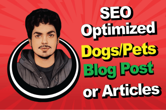 write unique pet blog post or articles on pets