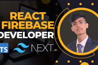 develop react web app with firebase and ai integration