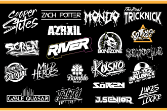 design custom dj, music,band, rap and brand logo  hand drawn  professional dj