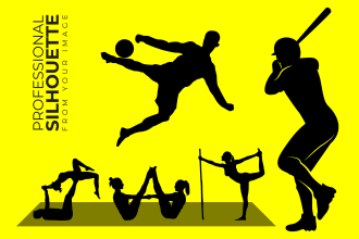 draw minimalist silhouette art or silhouette logo from your photo