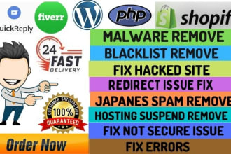 recover hacked wordpress  websiteremove malware setup security within 24 hour