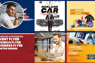 design an amazing event flyer, party, church or business