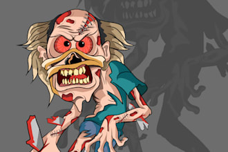 draw you photo into a zombie character