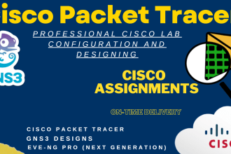 do cisco project on cisco packet tracer  gns3 networking