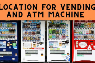 find locations for vending or atm machine via cold calls