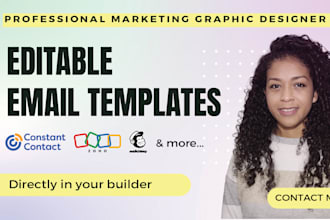 design and optimize constant contact email campaigns, mailchimp, zoho USA seller