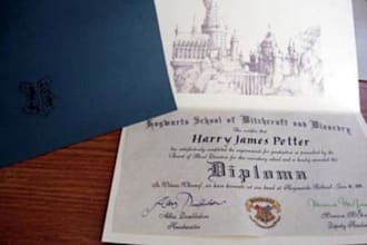 send a Harry Potter fan a Hogwarts Diploma