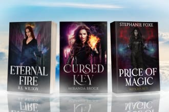 design epic fantasy ebook cover and book cover