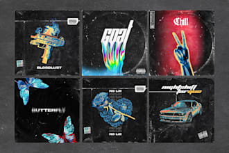 design unique music album cover art
