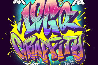 create original custom graffiti for your logo or merchandise