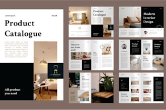 design professional product catalog, clickable lookbook, line sheet, sell sheet