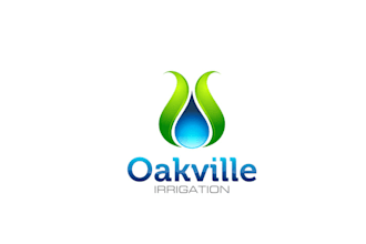 design oakville irrigation logo in 1 day