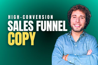 create expert copywriting for your entire sales funnel