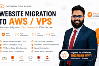 migrate your website to aws ec2 or lightsail and vps server