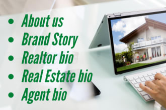 write a realtor bio, real estate biography, or agent bio