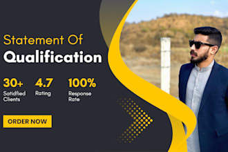 edit and proofread your statement of qualification