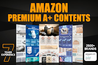 design and upload premium amazon a plus content, premium ebc