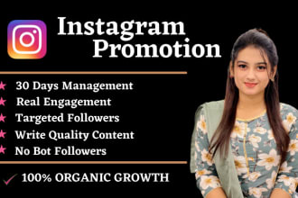 do organic instagram promotion to grow followers and engagement