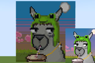 create an nft fan art in minecraft