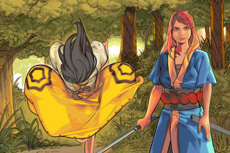 comic pages, pencils, inks and color