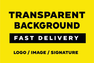 make your logo into transparent background png file