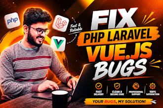 fix PHP laravel bugs and develop php laravel website