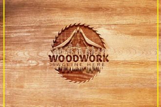 design woodworking, carpentry, and furniture logo for you