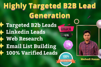 do highly targeted b2b lead generation and list building