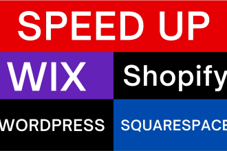 speed up wix shopify squarespace wordpress website