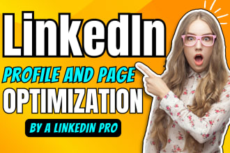 create optimized linkedin profile, business page with SEO