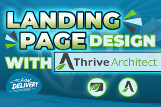 build landing page or sales page with thrive architect or thrive themes
